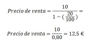 calcular margen de beneficio