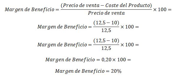 calcular el margen de beneficio