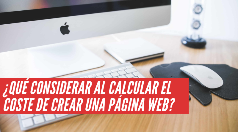 coste de crear una página web